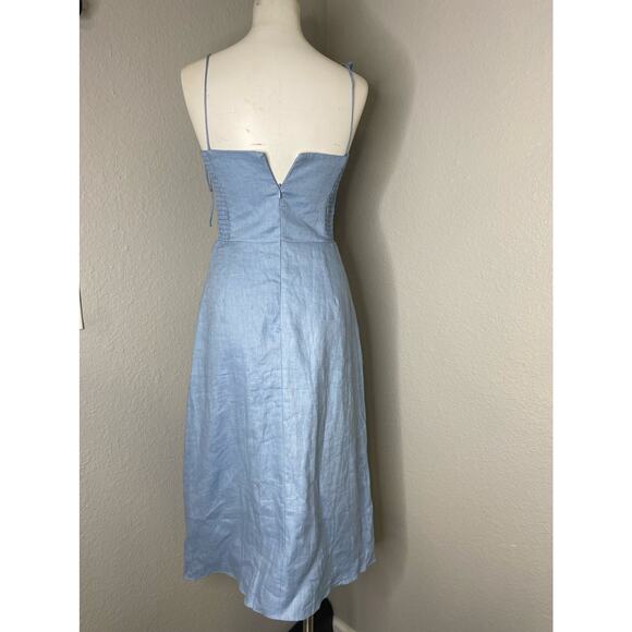 Amanda Uprichard X REVOLVE Cava Midi Dress Sky Blue S - Picture 4 of 11